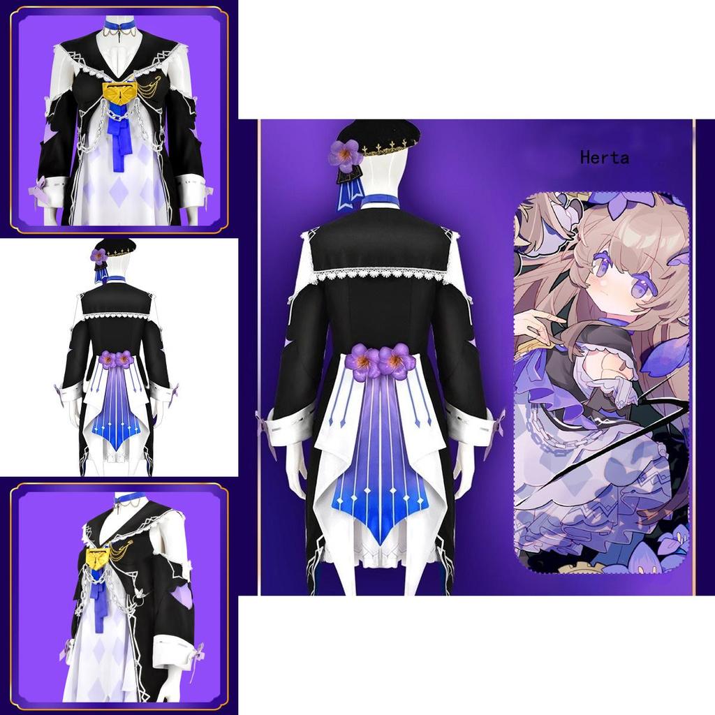 Schwarzes Turm-Cosplay-Kleid für Damen, bequem und stilvoll!