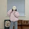 White Duck Down Autumn and Winter Ribs Casual Simple Loose Stand-up Collar Short Light Down Jacket Women's Coat