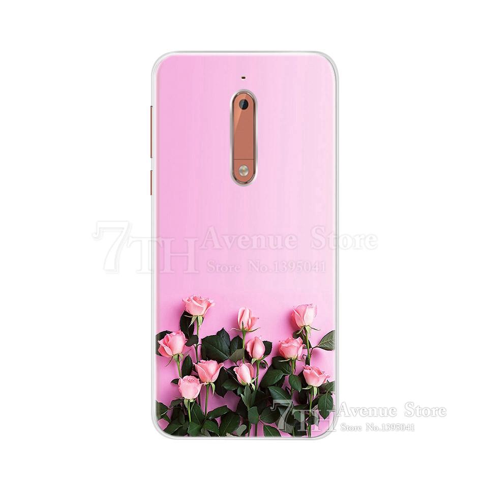 For Nokia 5 Case 5.2" Cartoon Soft Silicone TPU Phone Case For Nokia 5 Nokia5 Global Dual TA-1024 TA-1053 TA-1044 Back Cover