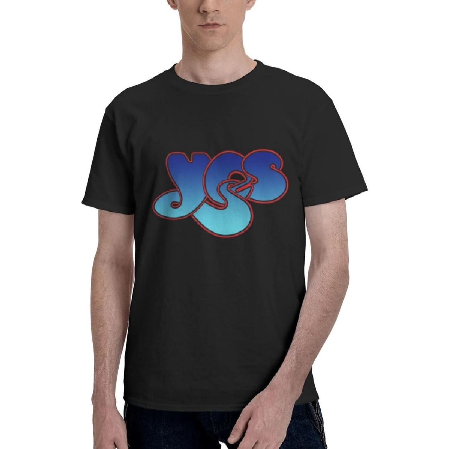 MADABO for Yes Band Unisex-Adult Crew Neck Short Sleeve Cotton T-Shirt Black XXXXXL разноцветный