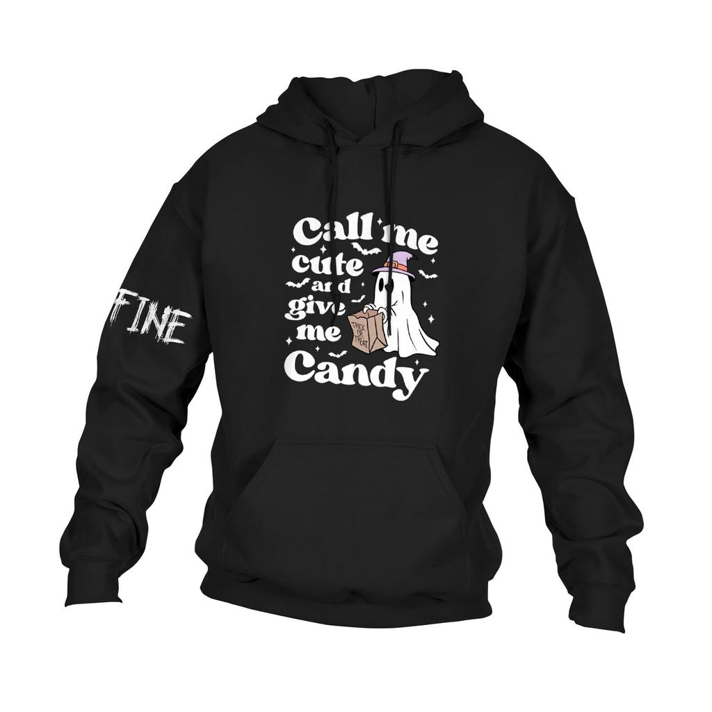 Men's Casual Hooded Loose Long Sleeve With Pocket Halloween Printed Sweatshirt