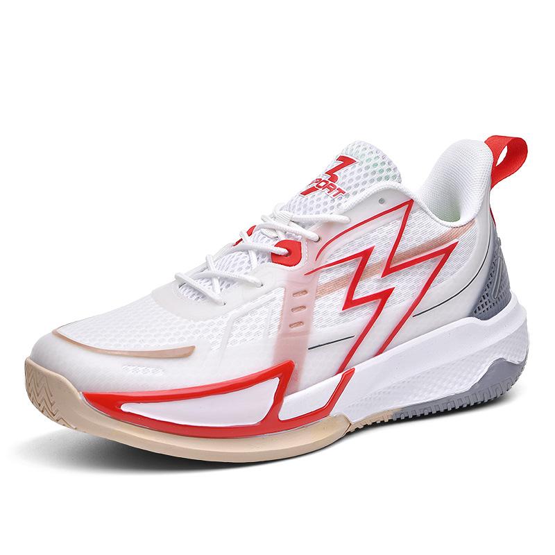 Basketball shoes couple's shock-resistant wear-resistant non-slip breathable actual men's shoes spring and autumn teenagers low-top sports shoes men
