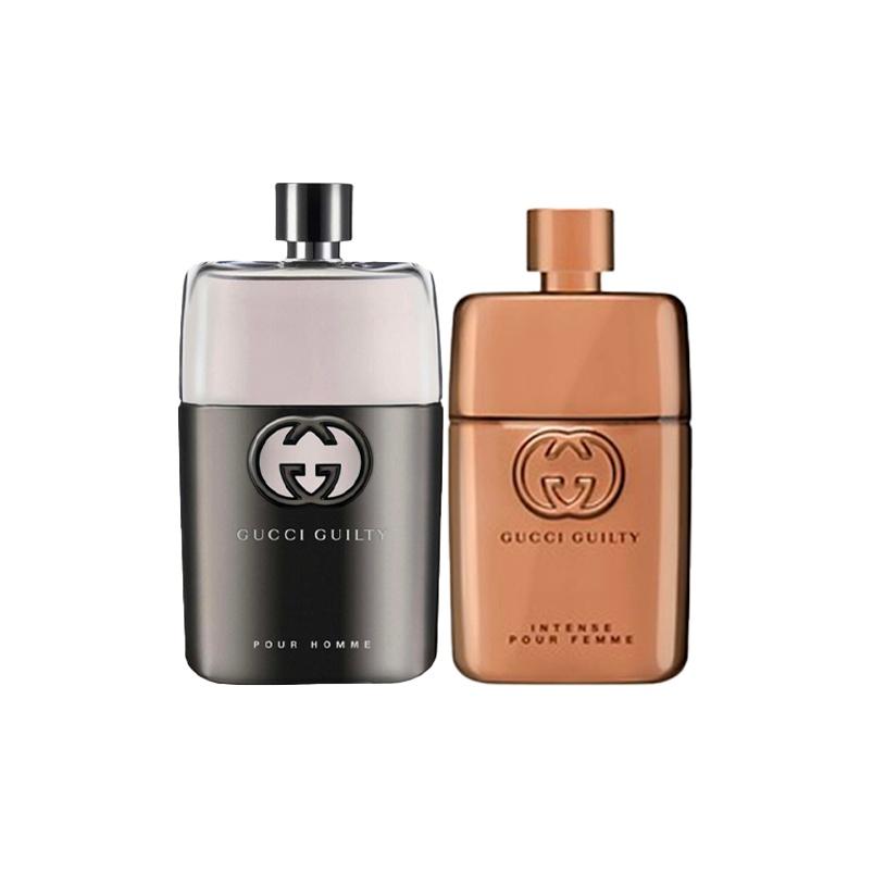 Gucci Guilty Pour Homme Eau De Toilette With Gucci Guilty Eau de Parfum Intense Pour Femme Eau De Parfum Set Men s 50ml+Women s 50ml