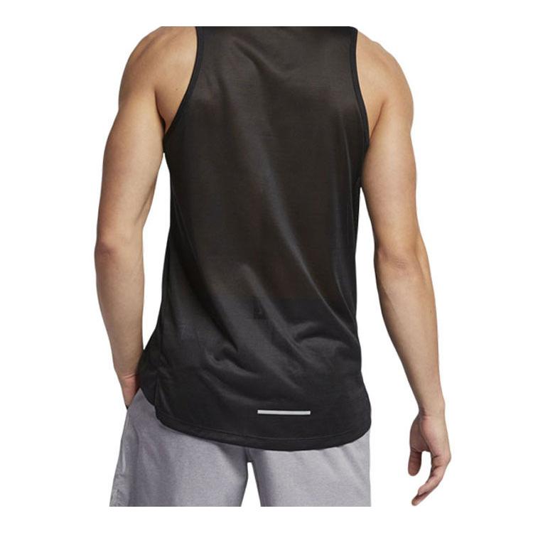 Nike Canottiera Uomo Nera Girocollo Sottile Vestibilità Dritta AJ7563-010