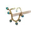 Gorgeous Tassel Glazed Necklace Handmade Chain Vintage High-End Necklace Bracelet Medieval Set Handmade