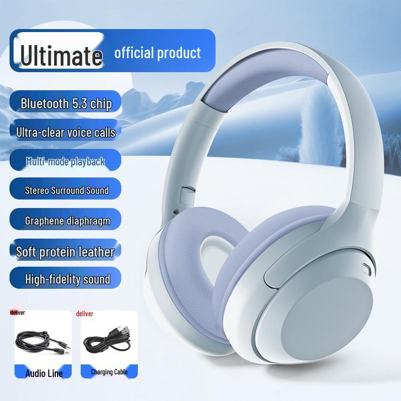 New Model Wireless Bluetooth Headband: Fashionable Gaming & Sports Bass Headphones