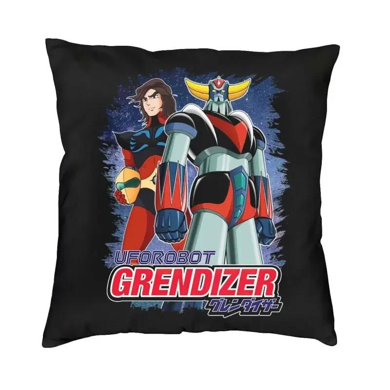 Goldorak Grendizer poszewka na poduszkę na sofę Anime UFO Robot Goldrake luksusowa poszewka na poduszkę kwadratowa druk 3D niestandardowa poszewka na poduszkę