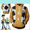 Stilvoller Toy Story 4 Pullover Hoodie mit Sheriff Woody Streifenmuster und strapazierfähigem, leicht zu reinigendem Stoff