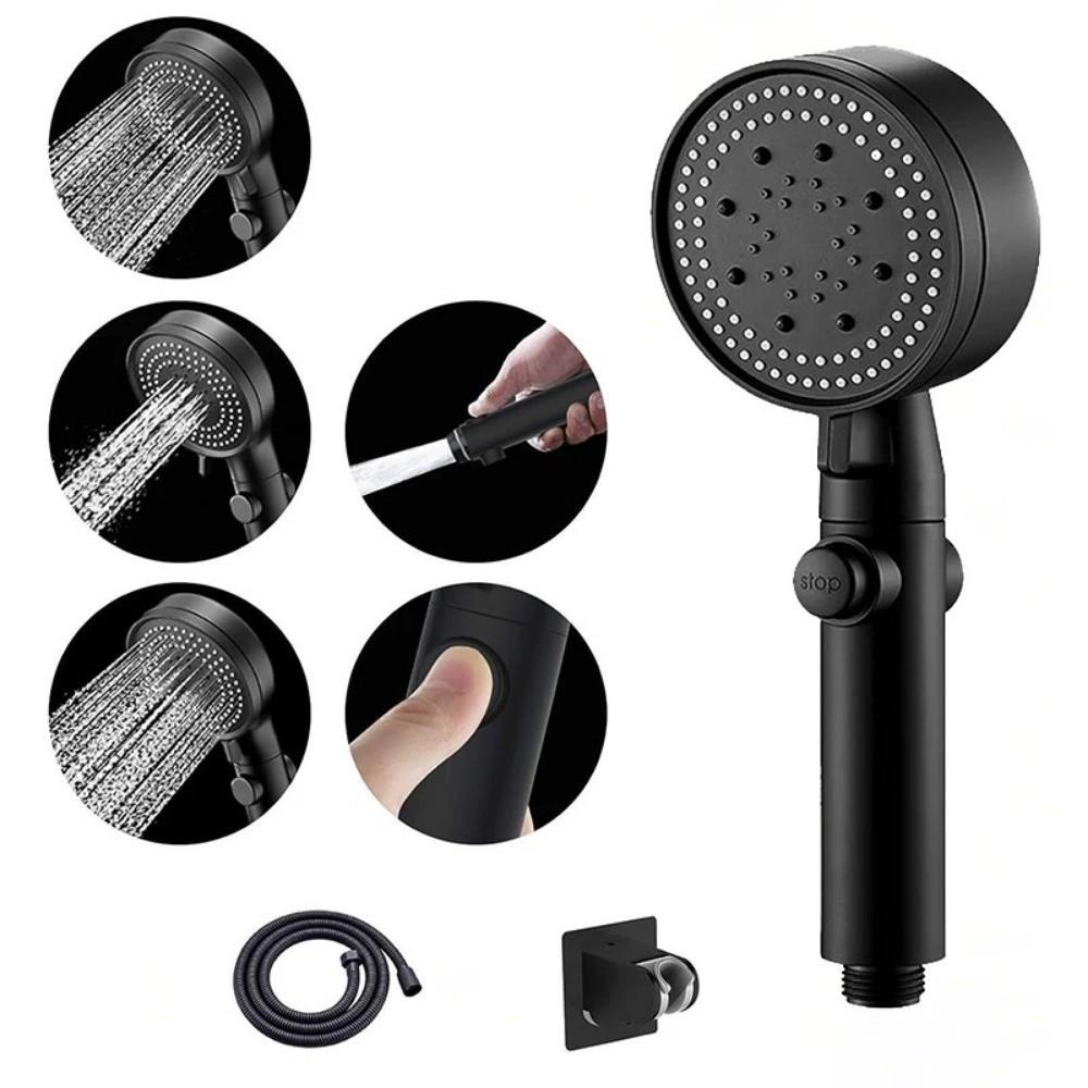 with 1.5M Hose and Bracket Shower Head Set 5 Modes Handheld Shower Hand Showerhead  Home