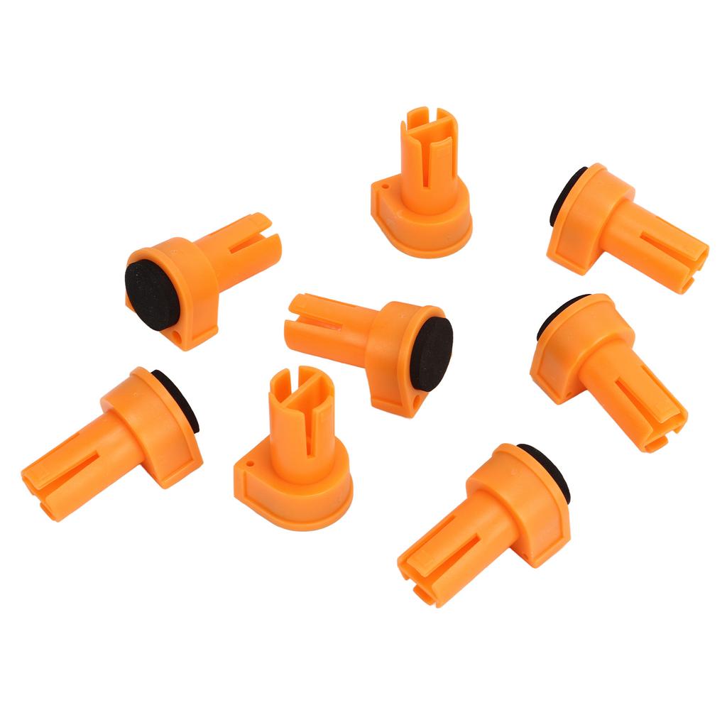 8Pcs Bench Dogs Nylon Non Slip EVA Brake Inserts Woodworking Clamp Jig Accessories 20mm