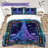 Paris Eiffel Tower Pattern Bedding Uilt Set Uilt Cover Pillowcase Home Decoration Birthday Gift (1 * Duvet Cover + 2 * Pillowcase  Without Core)86