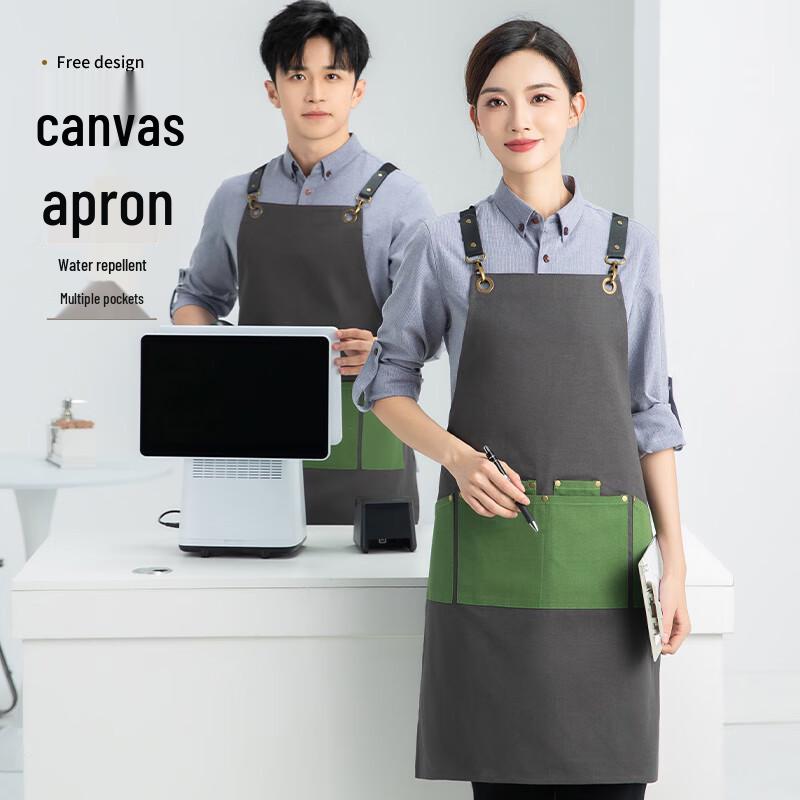 Qianyi Heavy-Duty Waterproof Canvas Apron