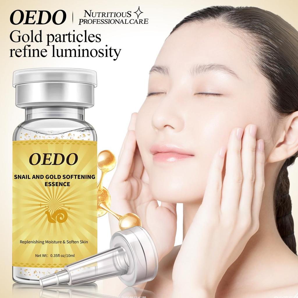 Anti-Aging Snail and Gold Essence Hydrating Hyaluronic Acid Moisturizers Treatment Face Care Cream Serum Snail Pure Extract