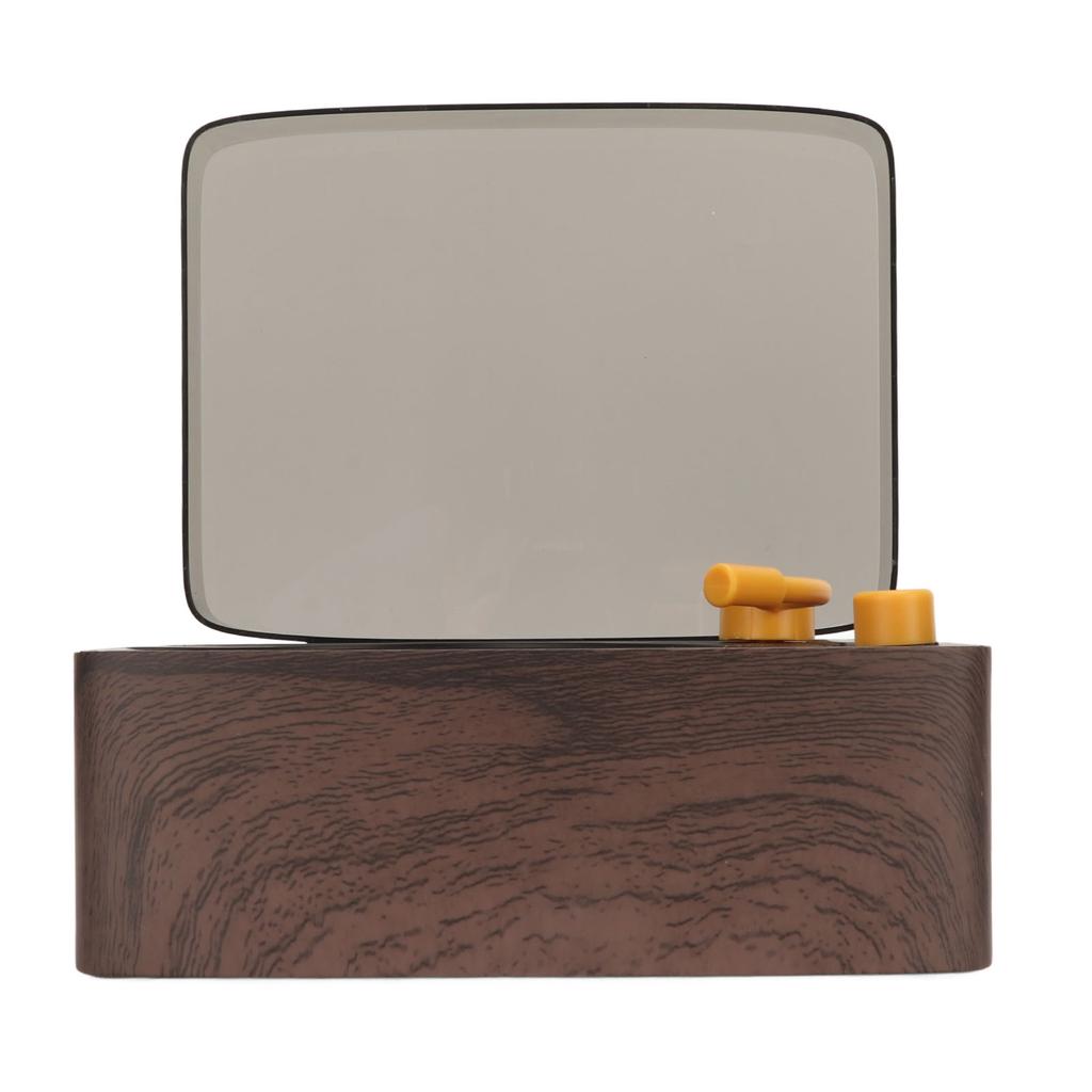 Bluetooth CD Player HiFi Stereo Portable CD Music Player with Remote Control Dust Cover Wood Grain