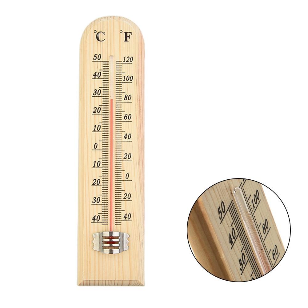 Termometr ścienny tradycyjny drewniany 1* 200mm buk