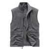 2024 Men's Casual Outdoor Fishing Vest, Double-Sided, Solid Color, Plus Velvet