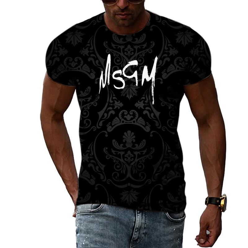 Sommer Mode Kreative Abstrakte Grafik T Shirts Für Männer Casual 3D Drucken Hip Hop Harajuku Persönlichkeit Rundhals Kurzarm