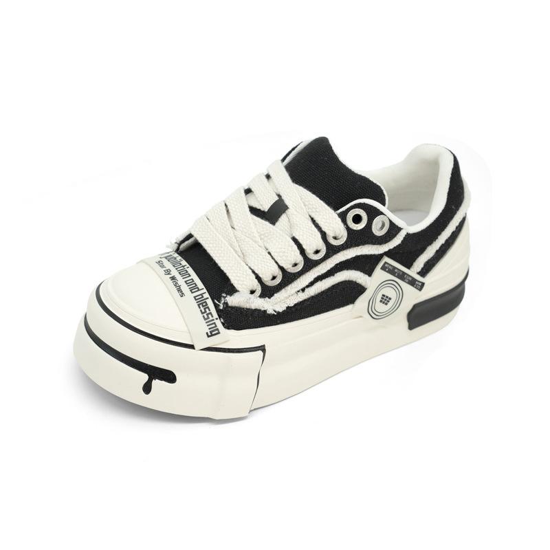 

Обувь настоящая обувь нищего мужская и женская осенне-зимняя платформа увеличивающая высоту подошва повседневная универсальная парусиновая обувь 44 Male