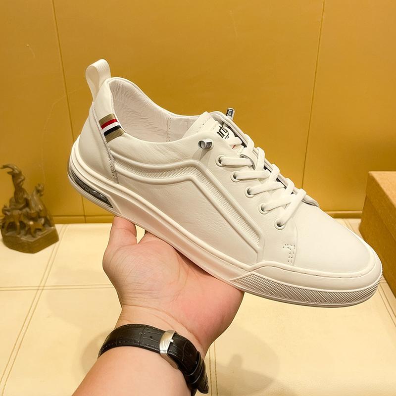 Fashion Genuine Leather Mens Casual Shoes New Trend Original Vulcanize Shoes Luxury Brand Male Sneakers Comfortable Skateboard Footwear