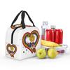 Bolsa de almuerzo aislada Rainbow Brite con corazón de arcoíris para mujeres Niños Cajas de comida portátiles Fiambrera térmica Bolso Tote