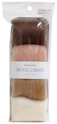 Hamanaka Wool Candy Felt Dog Collar, 4-Color Set, 441-120-9
