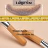 4Pcs Professional Makeup Brushes Set Large Fan Brush with Wooden Handle Designed for Makeup Removal and Highlighter Application