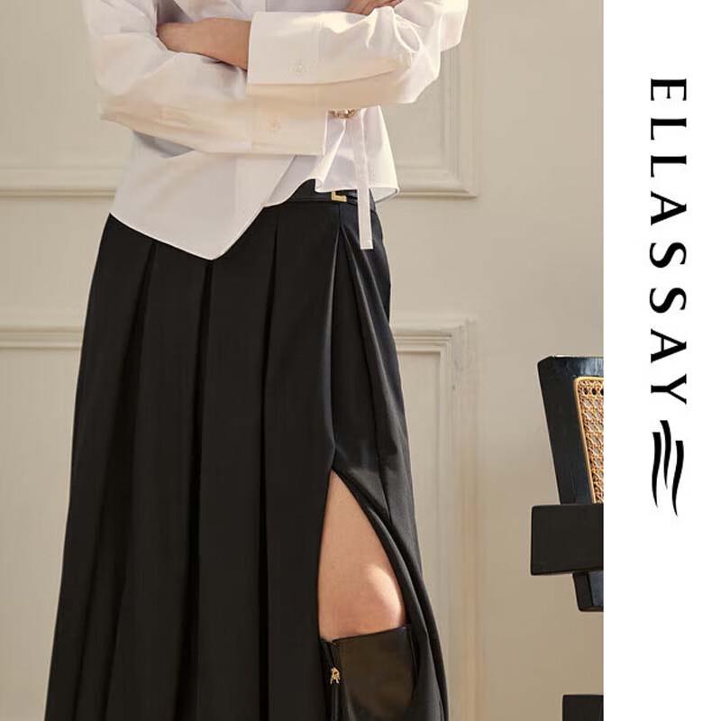 

ELLASSAY Simple Commuter Long Pleated Skirt XS
