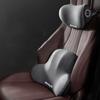 Polyester Fiber Car Neck Pillow Adjustable Protective Lumbar Support  Car Interior Ornaments