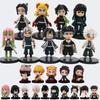 5-15pcs Version Demon Slayer Sitting Ghost Doll Tanjiro Nidouzi Inosuke Zenizu Toy Figural Model Gift Q PVC Kid Friendly Entertaining Fun Play Safe