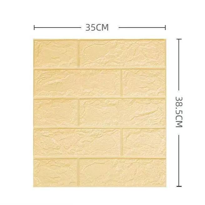 1/5/10PCS 35*38.5CM Foam 3d Stereo Wallpaper  Anti-collision Flexible Packaging Decoration Waterproof Wallpaper