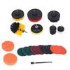 22pcs Drill Brush Attachments Set Multipurpose Power Scrubber Cleaning Kit for Bathroom Kitchen Car