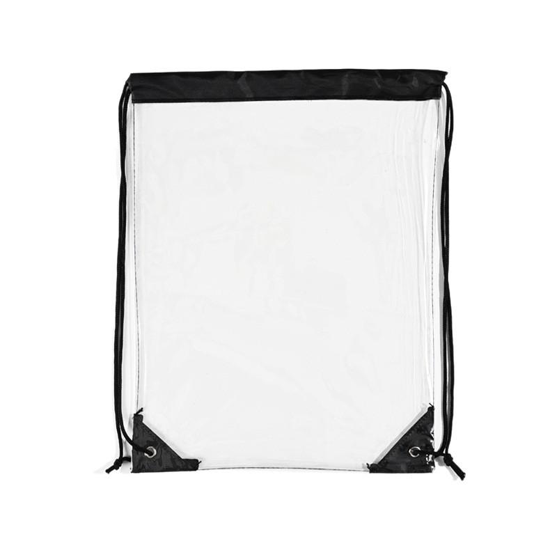 Waterproof Transparent PVC Drawstring Backpack with Logo Printing
