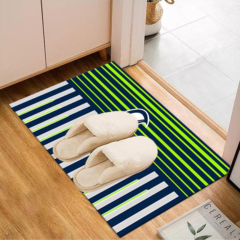Seattle Seahawks Logo Rug Game Carpet, Floor Mat for Bedroom Living Room Entryway Rug, Home Decor Idea Gift for Christmas Birthday