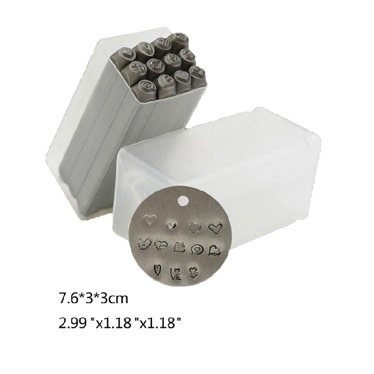 Steel Animal/Heart Punch Set Leather Stamp for Jewelry Making
