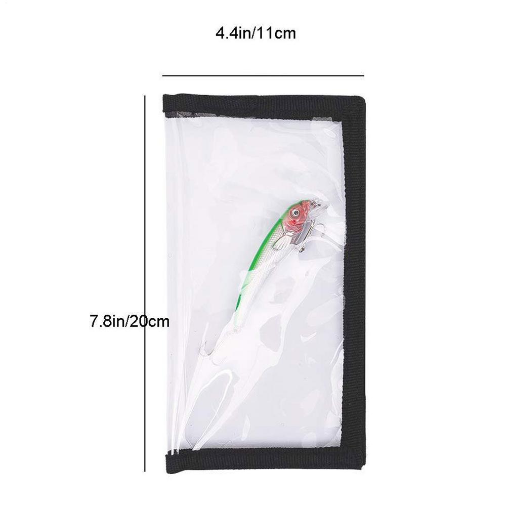 Transparent PVC Lure Bag Fishing Hook Protective Wraps Cover Case Bag Portable Bait Fishing Tackle Storage Bags