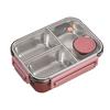 304 Stainless Steel Picnic Box 2/3 Grid Food Container Portable Lunch Boxes  Adults