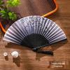 Chinese-Inspired Folding Fan: Ancient Style for Women, Children, and Students - Perfect for Hanfu, Cheongsam Dances, and Portable Summer Use.