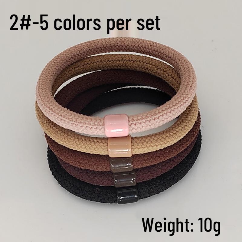 High-Elasticity Spiral Hair Tie - Stylish, Hair-Friendly, Twill Rubber Band for a Trendy Look