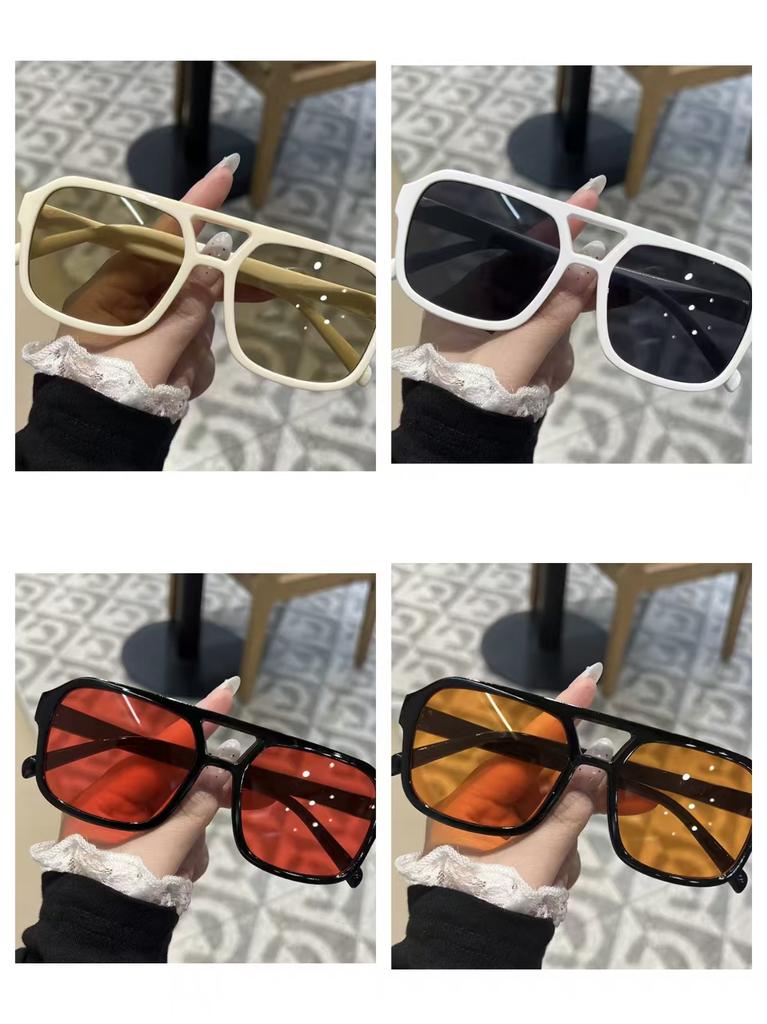 Unisex Sun Glasses Pc Material Uv400 Sunglasses Square Shades Vintage Cycling Sunglasses For Sports Men Women