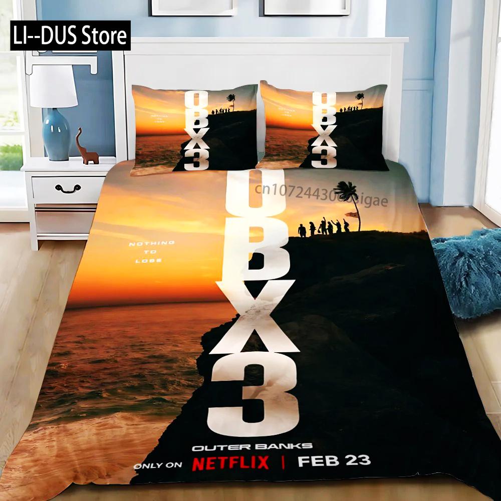 Duvet Cover Pillowcase Bedding Set TV Outer Banks Adult Boy Girl Bedroom Decoration Children Gift Single Double Large Size