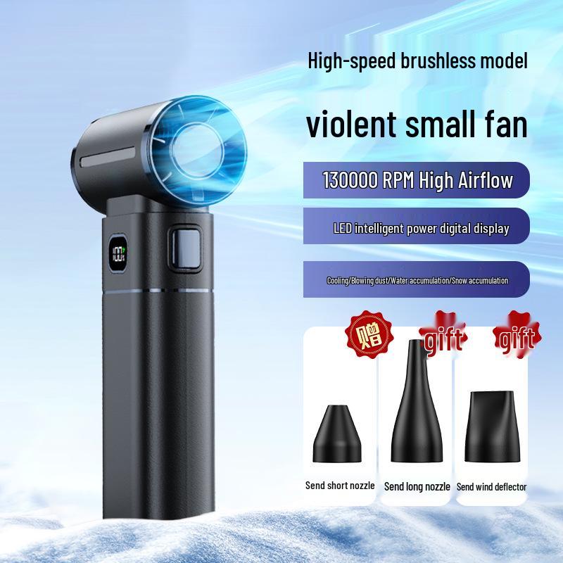 2026 Compact Multi-functional Hair Dryer & Fan for Dorms and Outdoors 174x152x43 mm чёрный