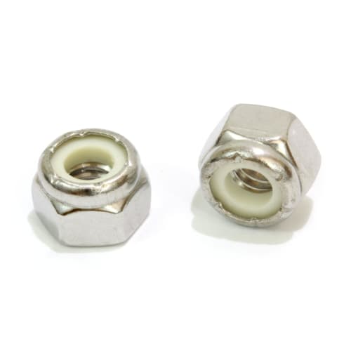 

1/4 -20 Nylon Insert Lock Nuts (100 Pieces) Stainless Steel Finish Hex Lock Nuts, 304 (18-8) Stainless Steel Plain Finish, Corrosion-Resistant Commerc