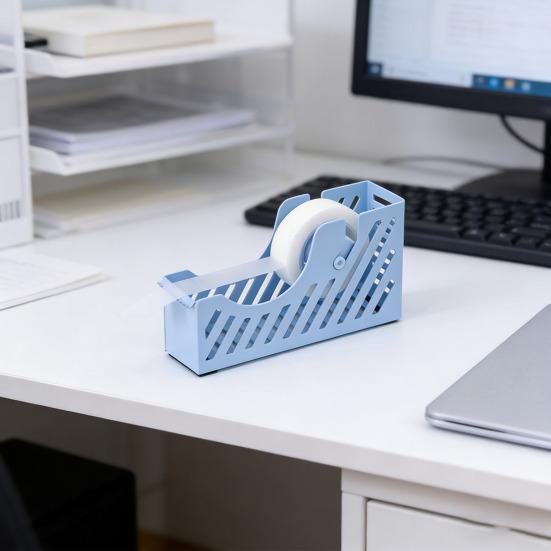 Portable Tape Holder Lightweight Sturdy Iron Desktop Tape Dispenser Minimalist Design Office Desk Accessories