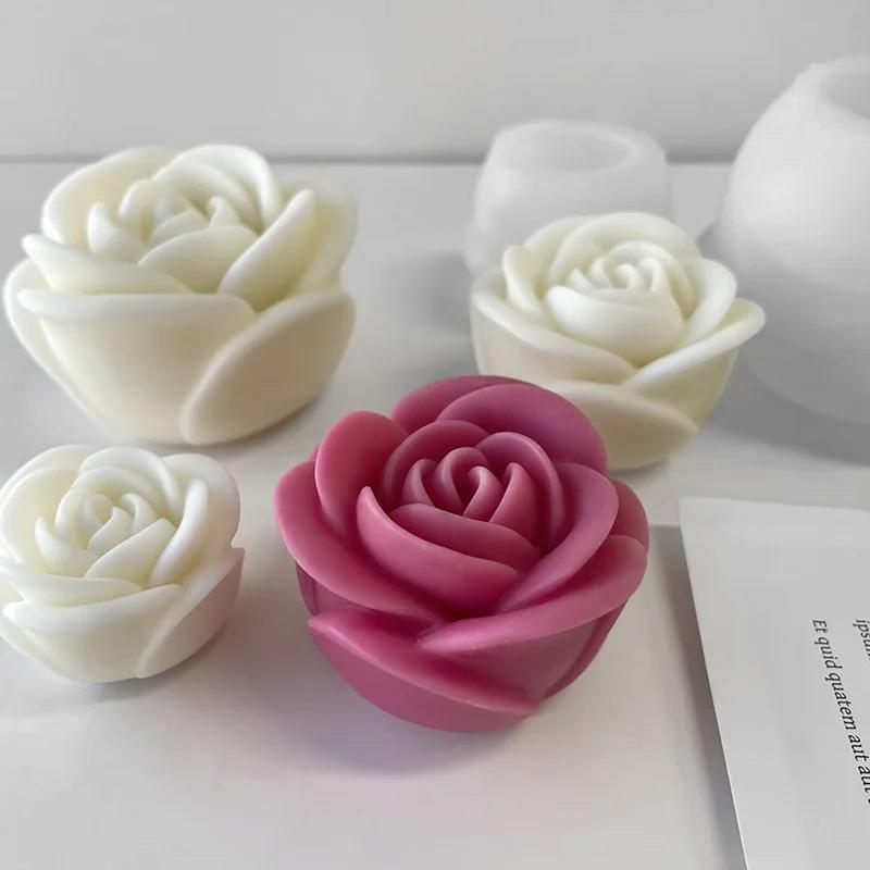 2026 New Flower Silicone Candle Mold 3D Peony Flower Soap Gypsum Resin Casting Mould Diy Chocolate Cake Baking Tool Wedding Gift