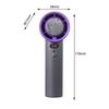 Portable Handheld Fan Rechargeable Length 17cm Cooling Fan with Adjustable Speeds for Women Men Multifunctional Anti Slip Handle