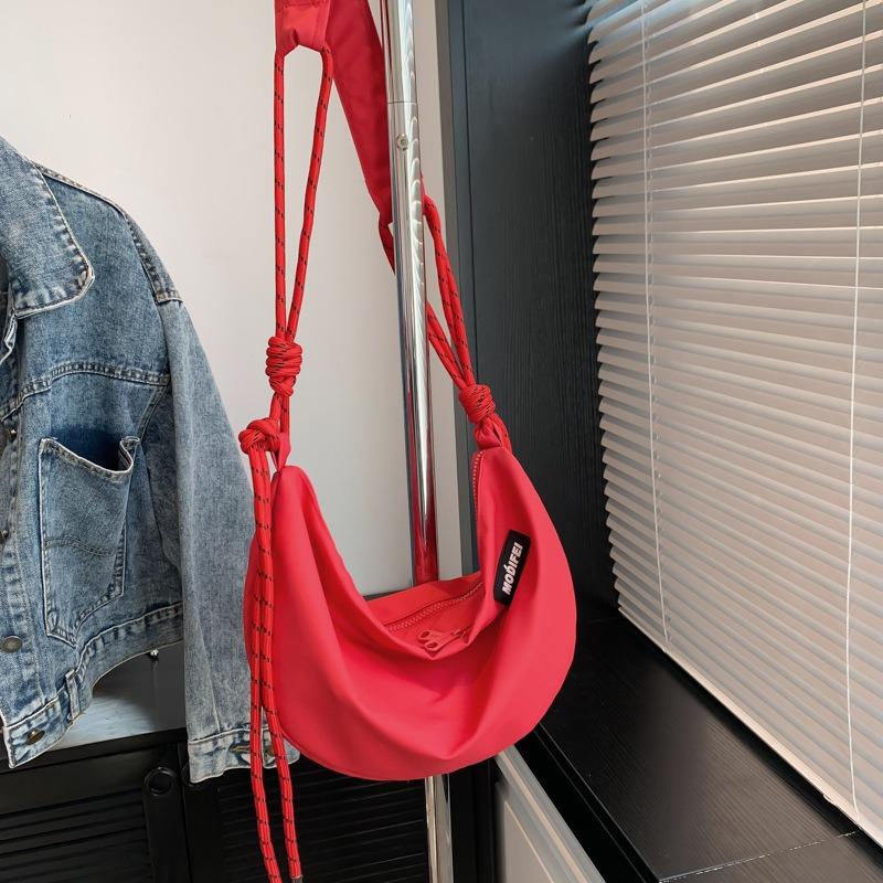 Men's and Women's Nylon Cloth Bags, Student Shoulder Crossbody Bags, Lightweight Couple Leisure Backpacks