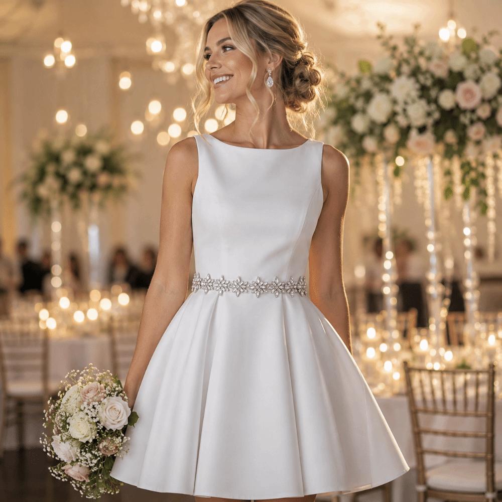 Silver Wedding Dress Belt Luxury Women Waistband All-match Bridal Rhinestone Belt Woman Dresses