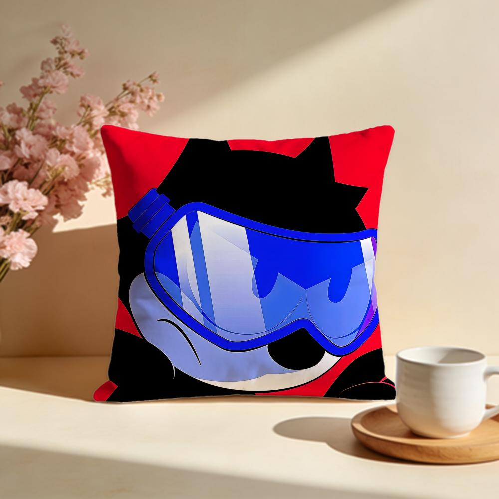 

Trendy FFelix the Catiable Cushion Cover Stylish Washable Pillow Cover Ideal for Couch Bedroom Car Decoration 30X30cm