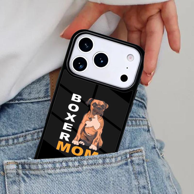 Boxer Dog Phone Case for iPhone 16e 15 14 13 12 17 Pro Max Plus Air 17pro Cover Coque