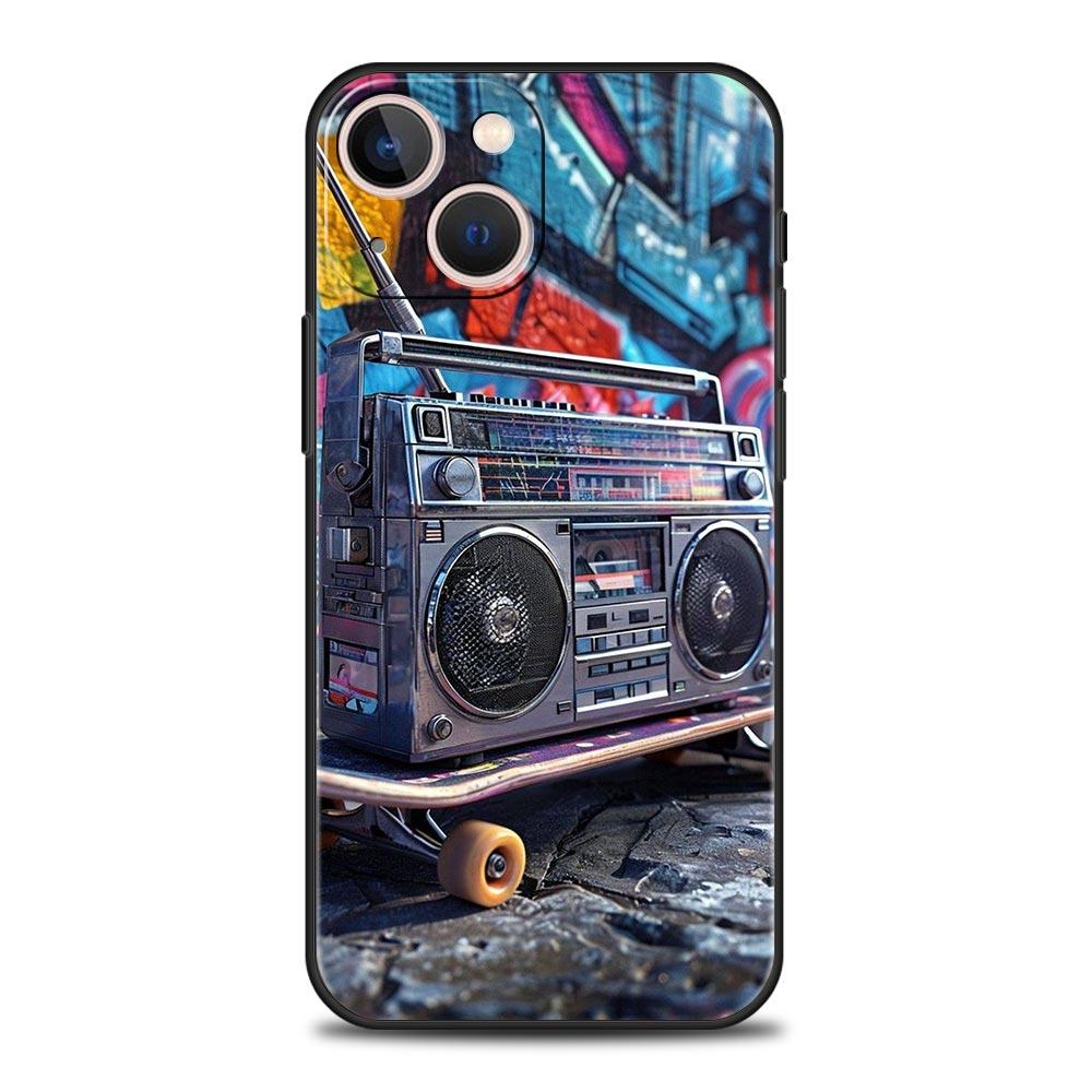 

Retro Recording Device Phone Case Cover for iPhone 17 16 15 14 13 12 Pro Max 11 Pro Max 17 AIR Plus Shockproof Soft TPU Shell iPhone 12 Pro